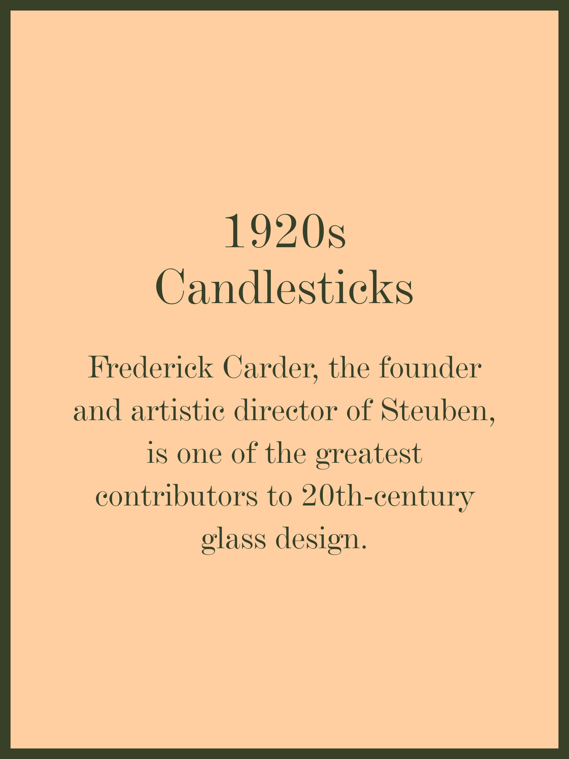 | Set of 2 | 1920s Frederick Carder for Steuben Glass Candlesticks