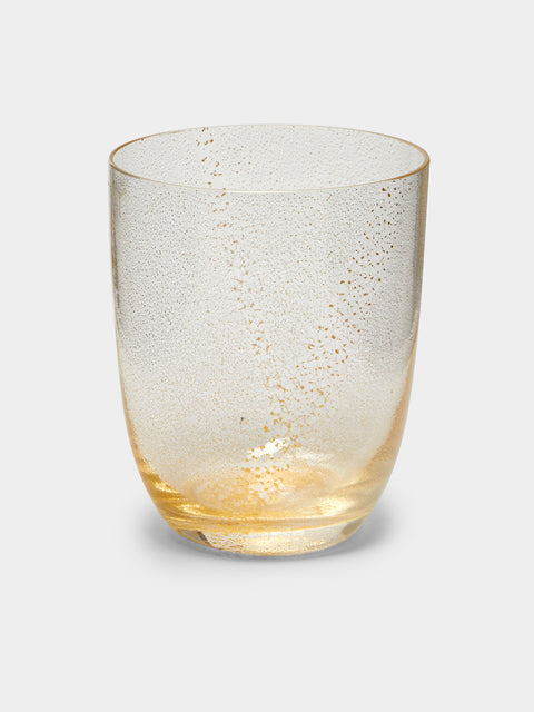 NasonMoretti - Aliseo Murano Glass Water Tumbler - Gold - ABASK