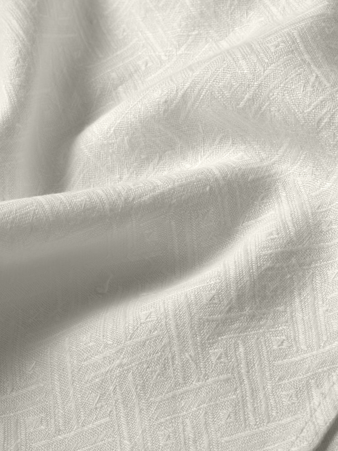 Volga Linen - Damask Linen Hand Towels (Set of 4) - Ivory - ABASK - 
