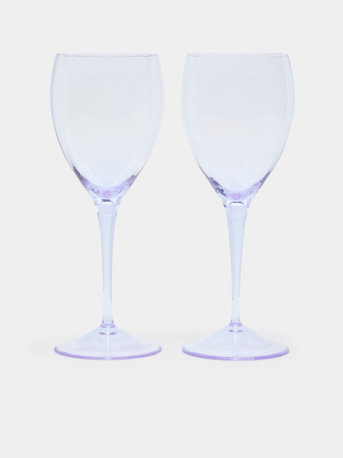 Moser - Optic Hand-Blown Crystal White Wine Glasses (Set of 2) -  - ABASK