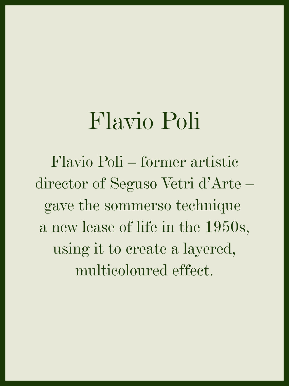 1950 Flavio Poli Murano Glass Ashtray