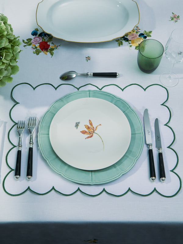 Angela Wickstead - Diletta Scalloped Linen Placemats (Set of 4) -  - ABASK