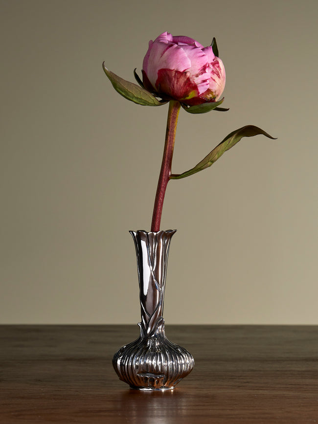 Christofle - Les Collections Historiques Silver-Plated Onion Vase - Silver - ABASK