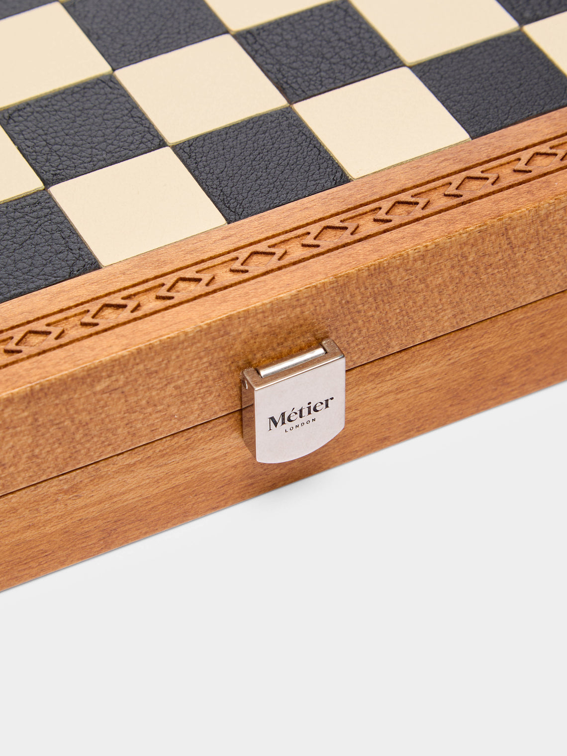 Métier - Wood and Leather Travel Chess and Backgammon Set -  - ABASK