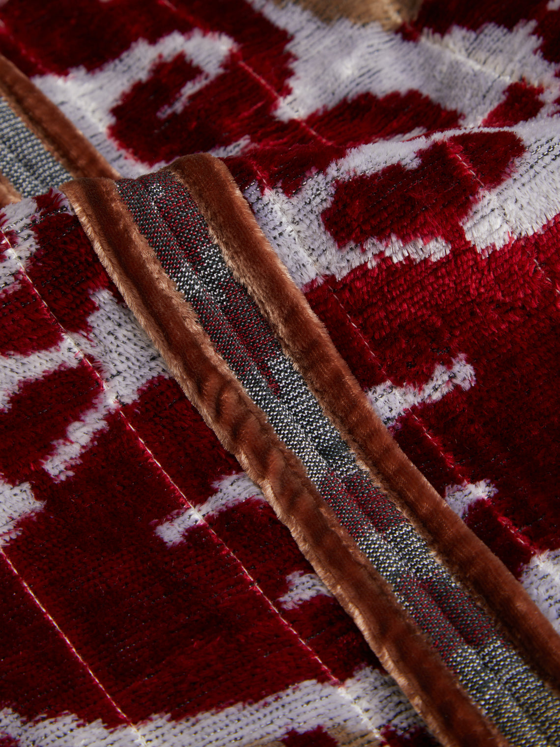 Nazzy Beglari - Hand-Loomed Ikat Silk and Cotton Reversible Robe | One Size -  - ABASK