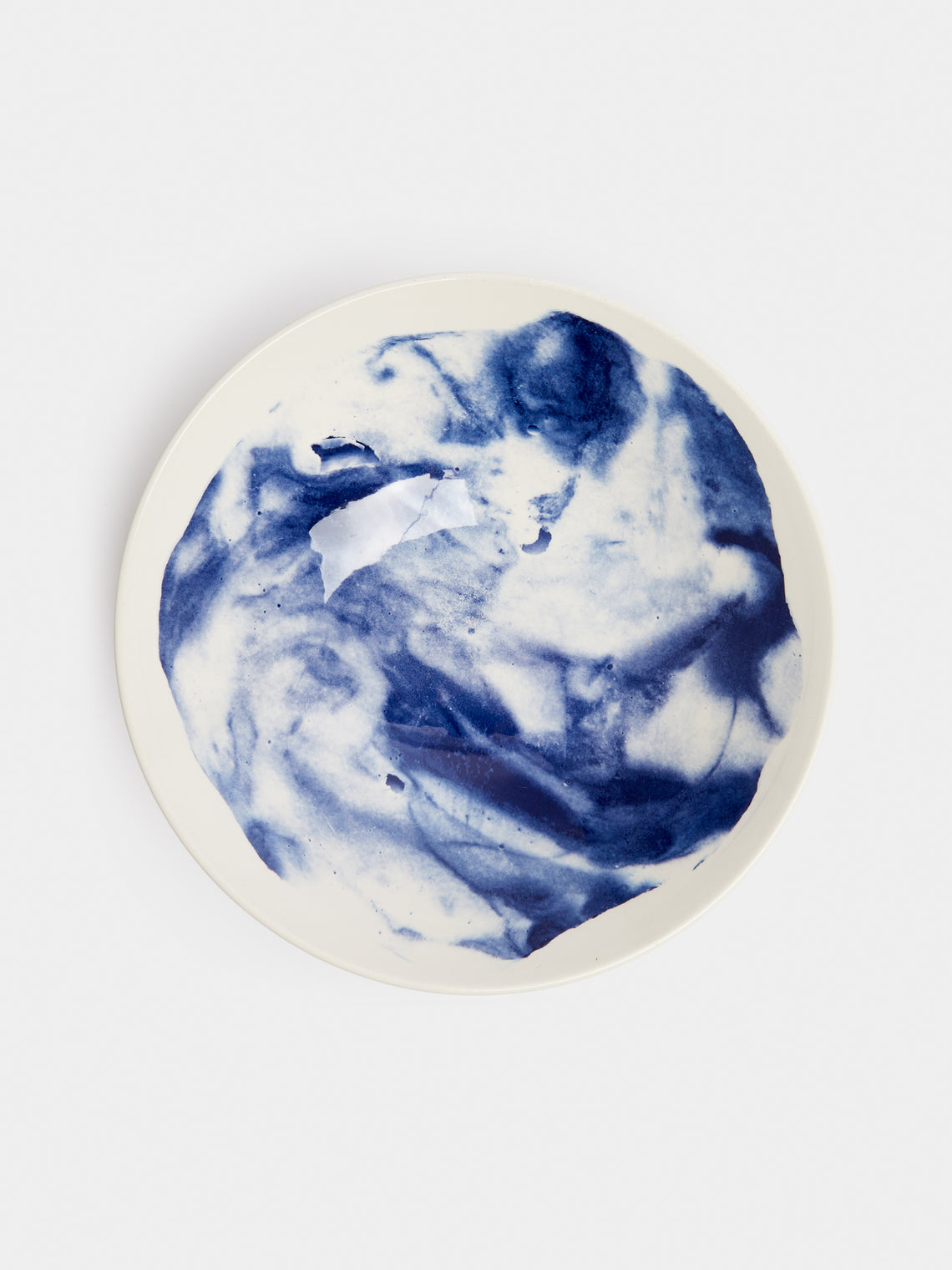 1882 Ltd. - Indigo Storm Ceramic Medium Serving Bowl -  - ABASK