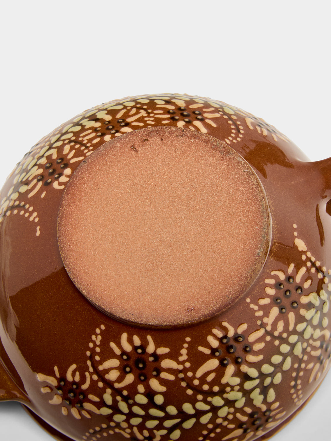 Poterie d’Évires - Flowers Hand-Painted Ceramic Mini Soup Bowls (Set of 6) - Light brown - ABASK