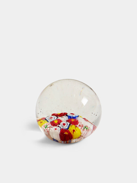 Antique and Vintage - 1930s Murano Glass Paperweight - Red - ABASK - 