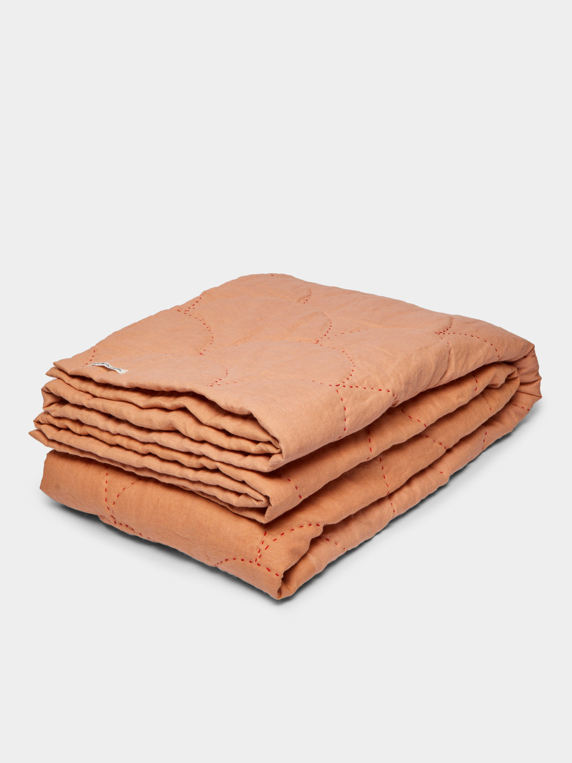 Tuck It In - Hand-Embroidered Linen Quilt -  - ABASK