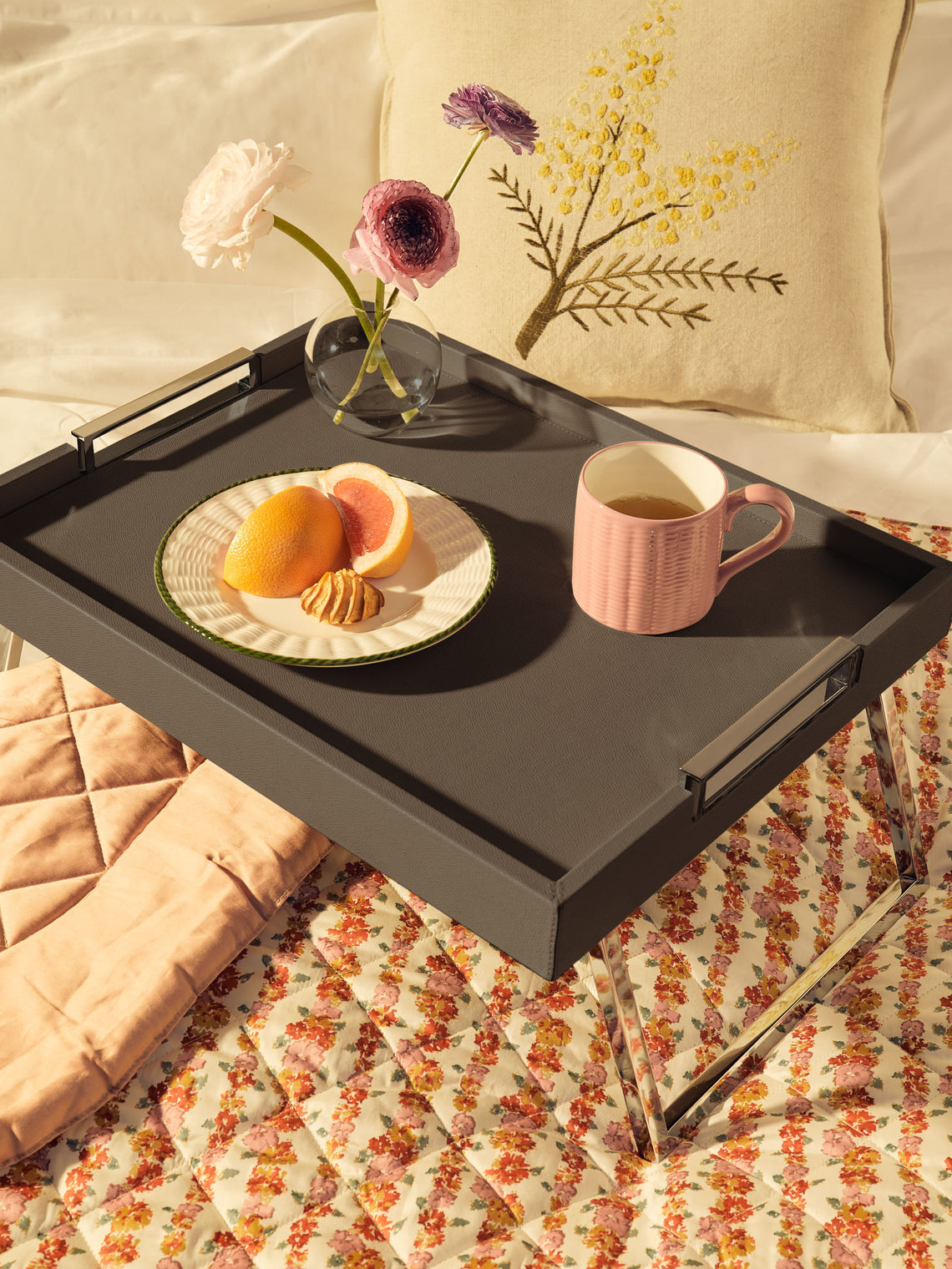 Giobagnara - Vic Leather Bed Tray -  - ABASK