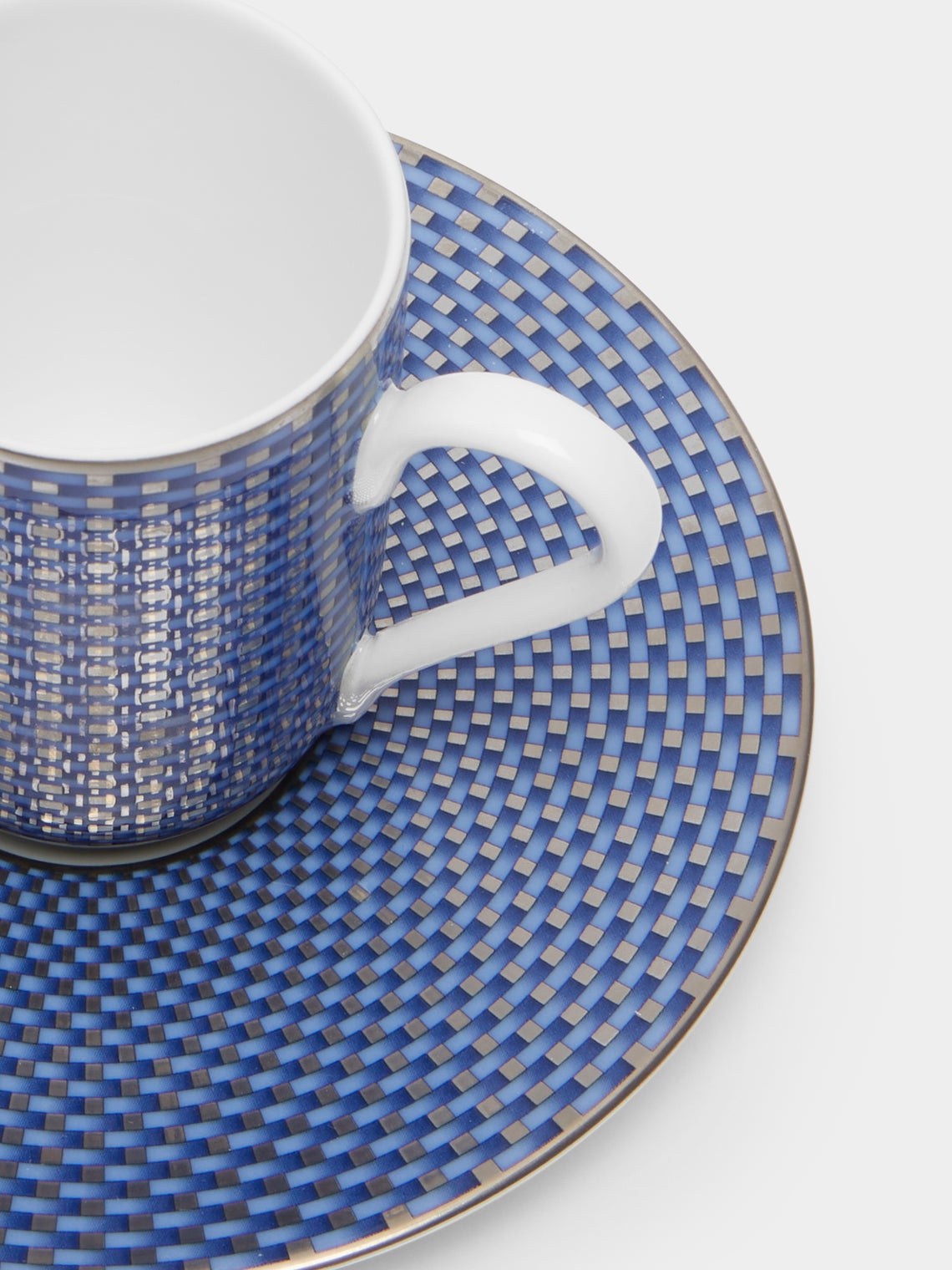 Raynaud - Trésor Bleu Porcelain Espresso Cup and Saucer (Set of 2) - Blue - ABASK