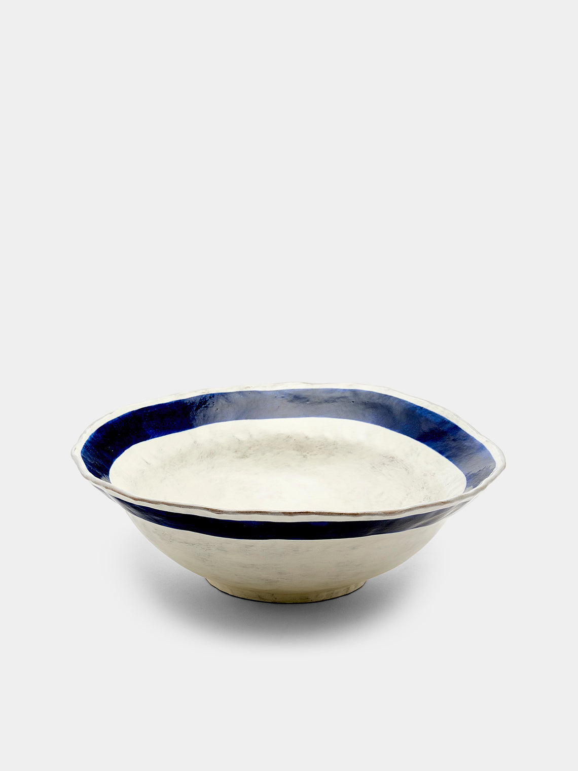 Yon Ho Kyung - Stripe Buncheong Ramen Bowl - White - ABASK - 