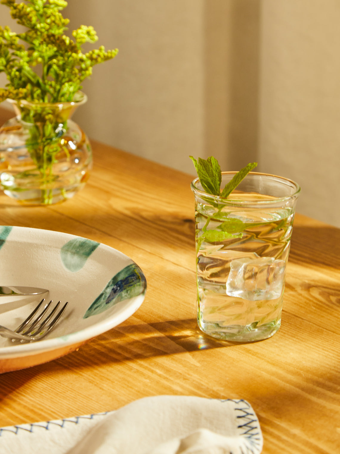 Anut - Swirl Hand-Blown Glass Tumblers (Set of 6) -  - ABASK