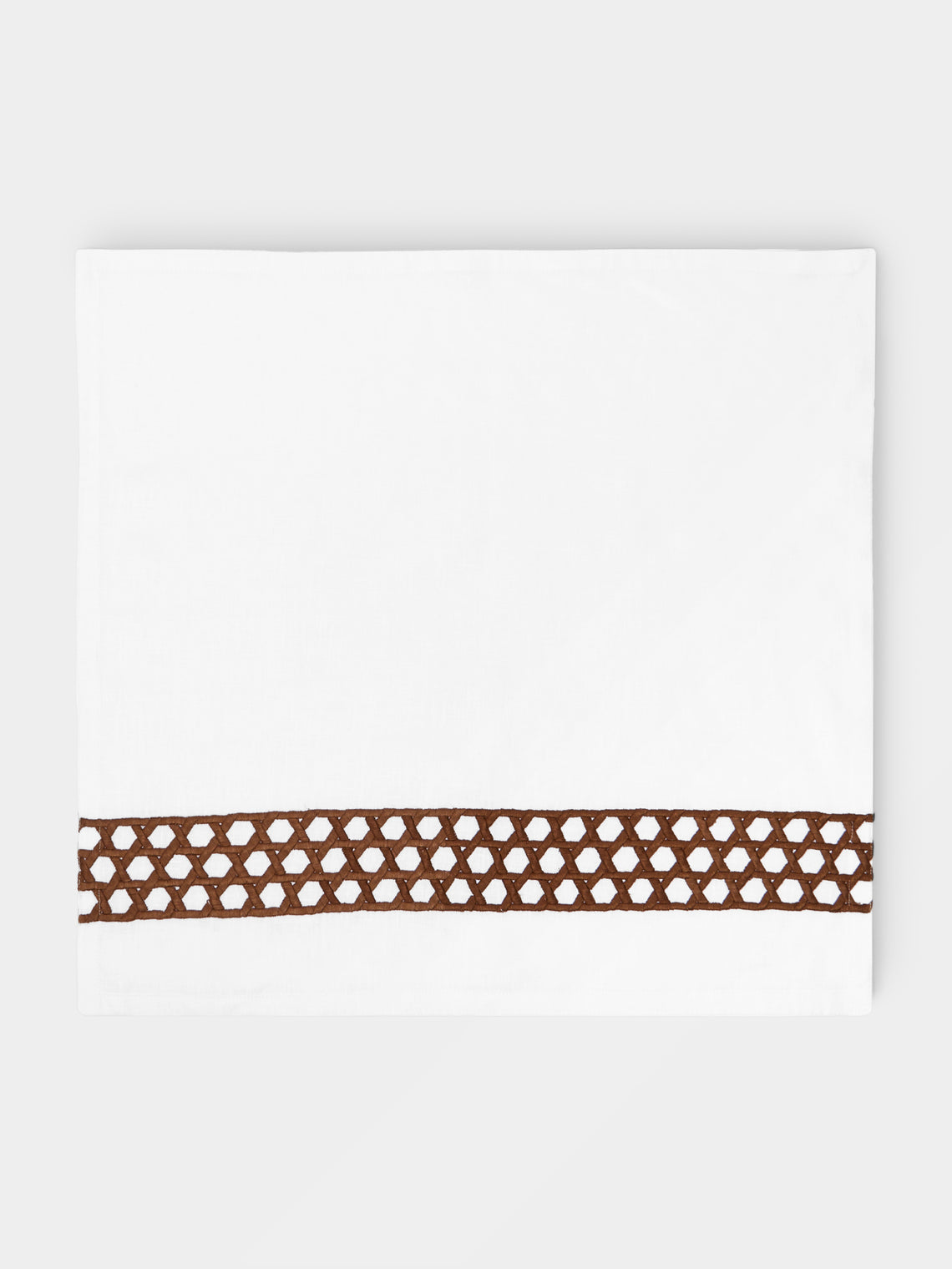 The Table Love - The Rattan Weave Hand-Embroidered Linen Napkins (Set of 4) -  - ABASK