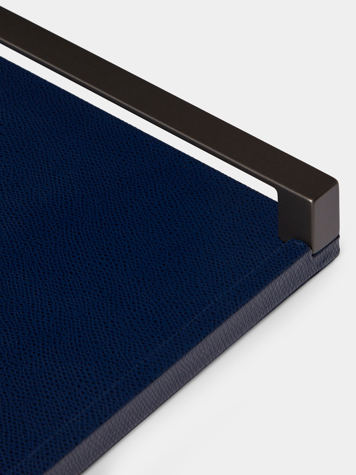 Pinetti - Giove Leather Tray (21in/53cm) - Navy - ABASK