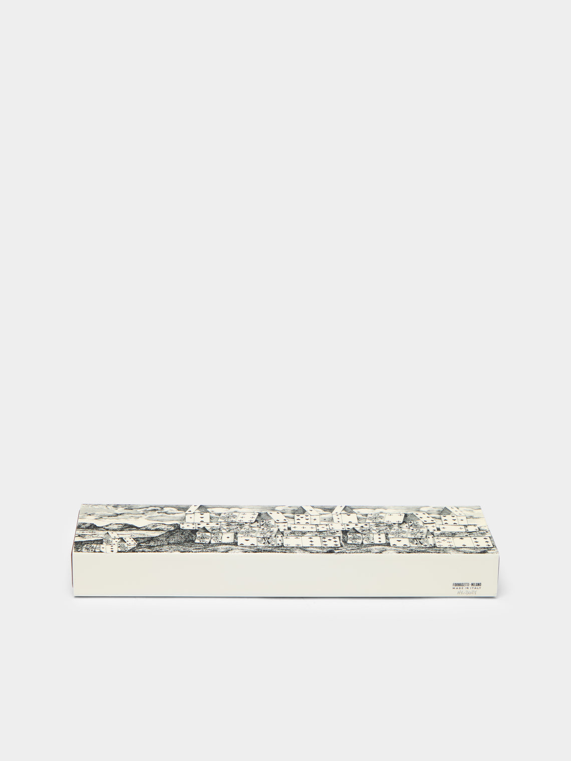 Fornasetti - Città di Carte Hand-Painted Wood Box -  - ABASK