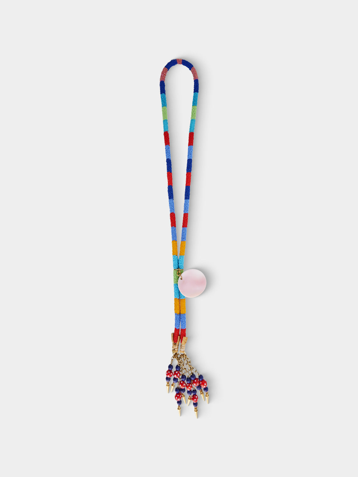 Mahnaz Collection - Antique Venetian Glass Beaded Necklace - Multiple - ABASK - 