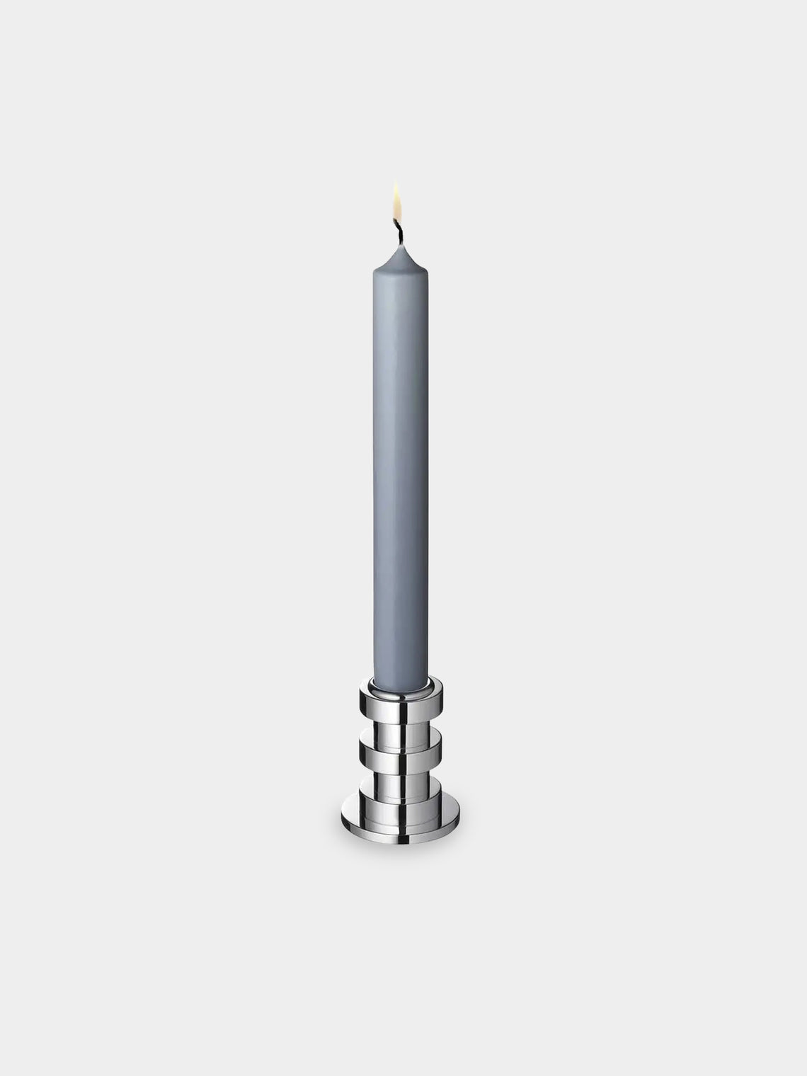 Puiforcat - Ruban Silver-Plated Small Candle Holder - Silver - ABASK - 