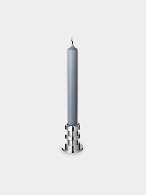 Puiforcat - Ruban Silver-Plated Small Candle Holder - Silver - ABASK - 