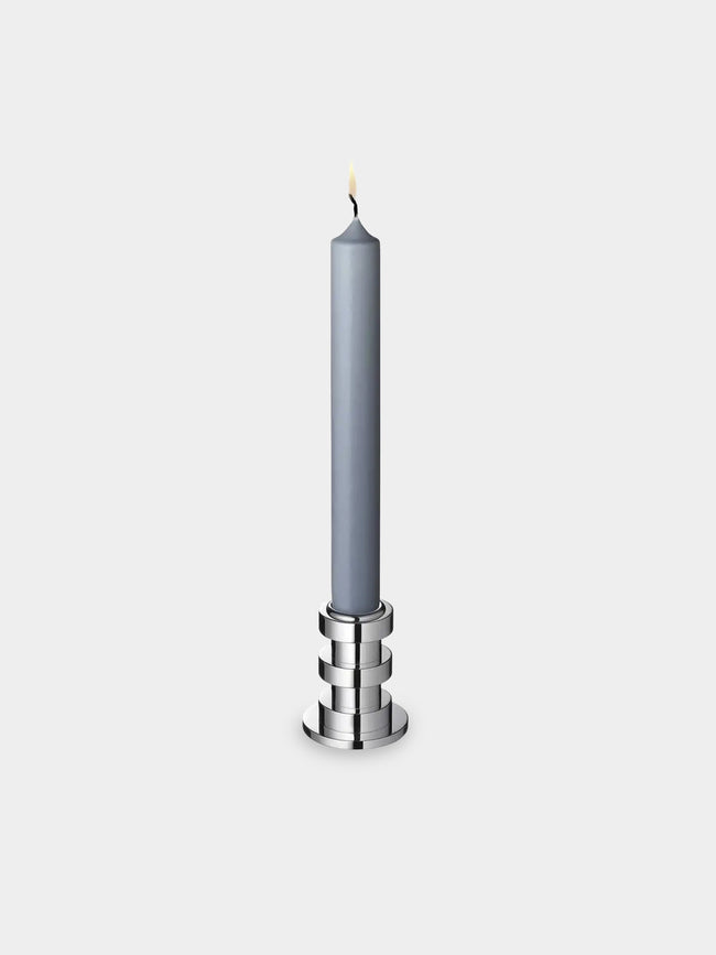 Puiforcat - Ruban Silver-Plated Small Candle Holder - Silver - ABASK - 