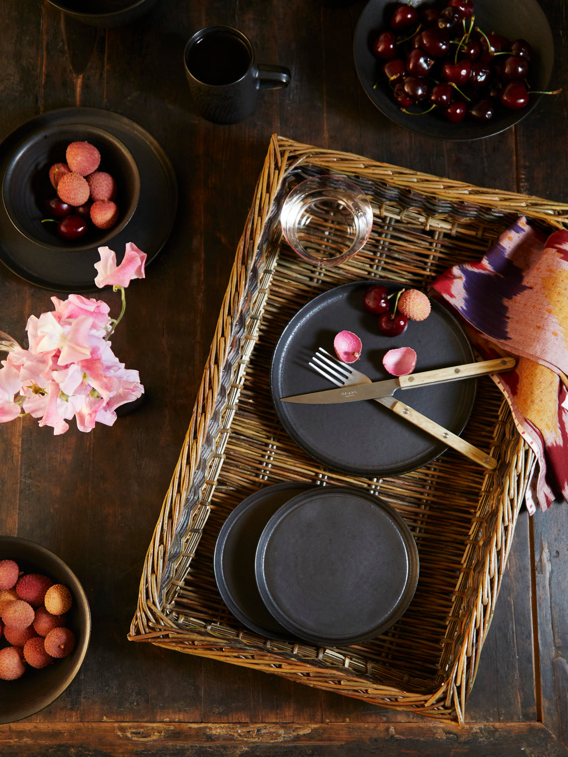 Lee Song-am - Black Clay Small Plates (Set of 4) -  - ABASK