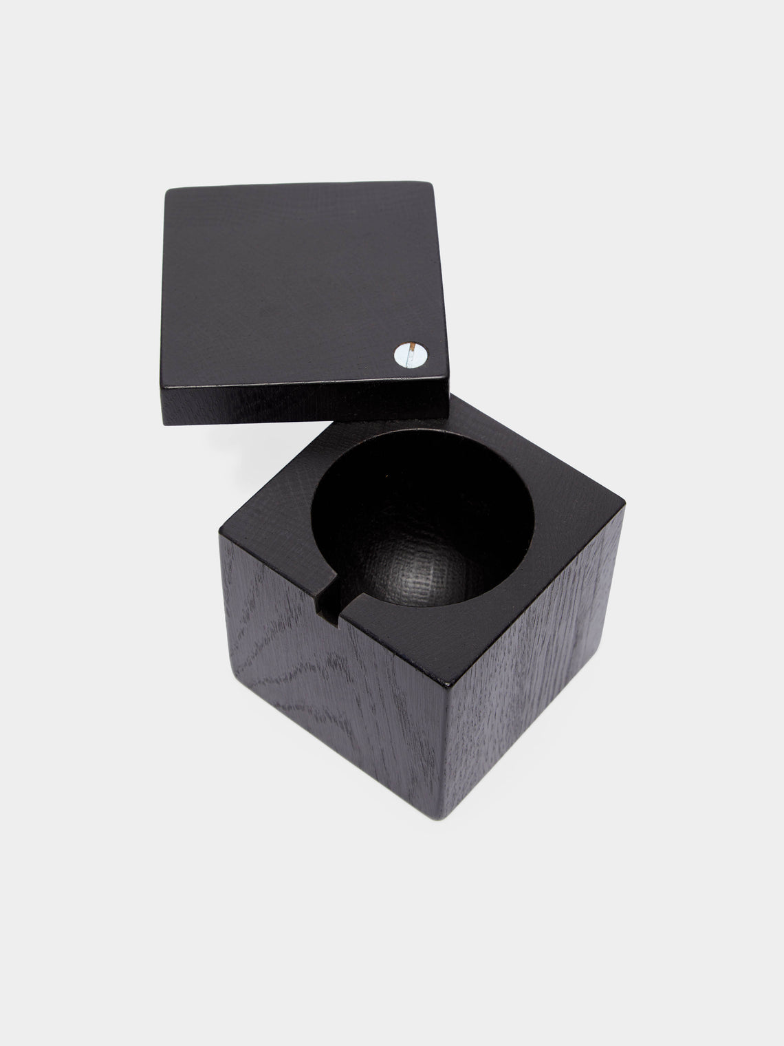 The Wooden Palate - Ebonised Oak Salt Cellar -  - ABASK