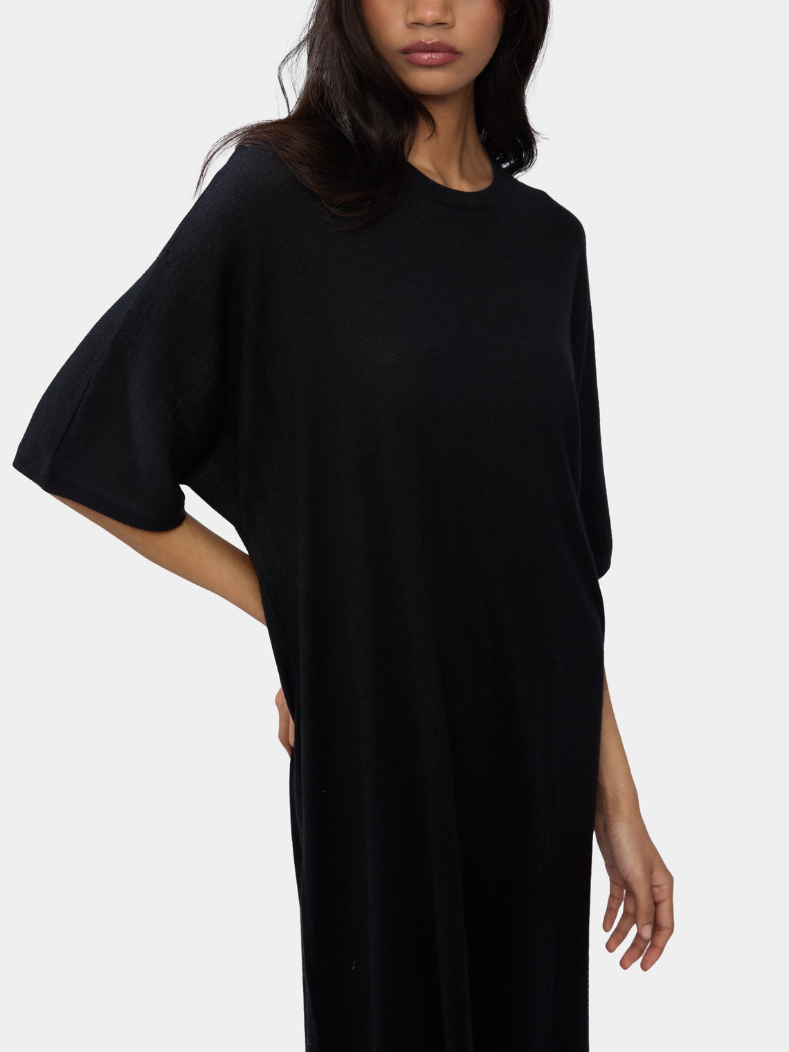 Women's Bag Cashmere and Silk T-Shirt Dress | Size: S