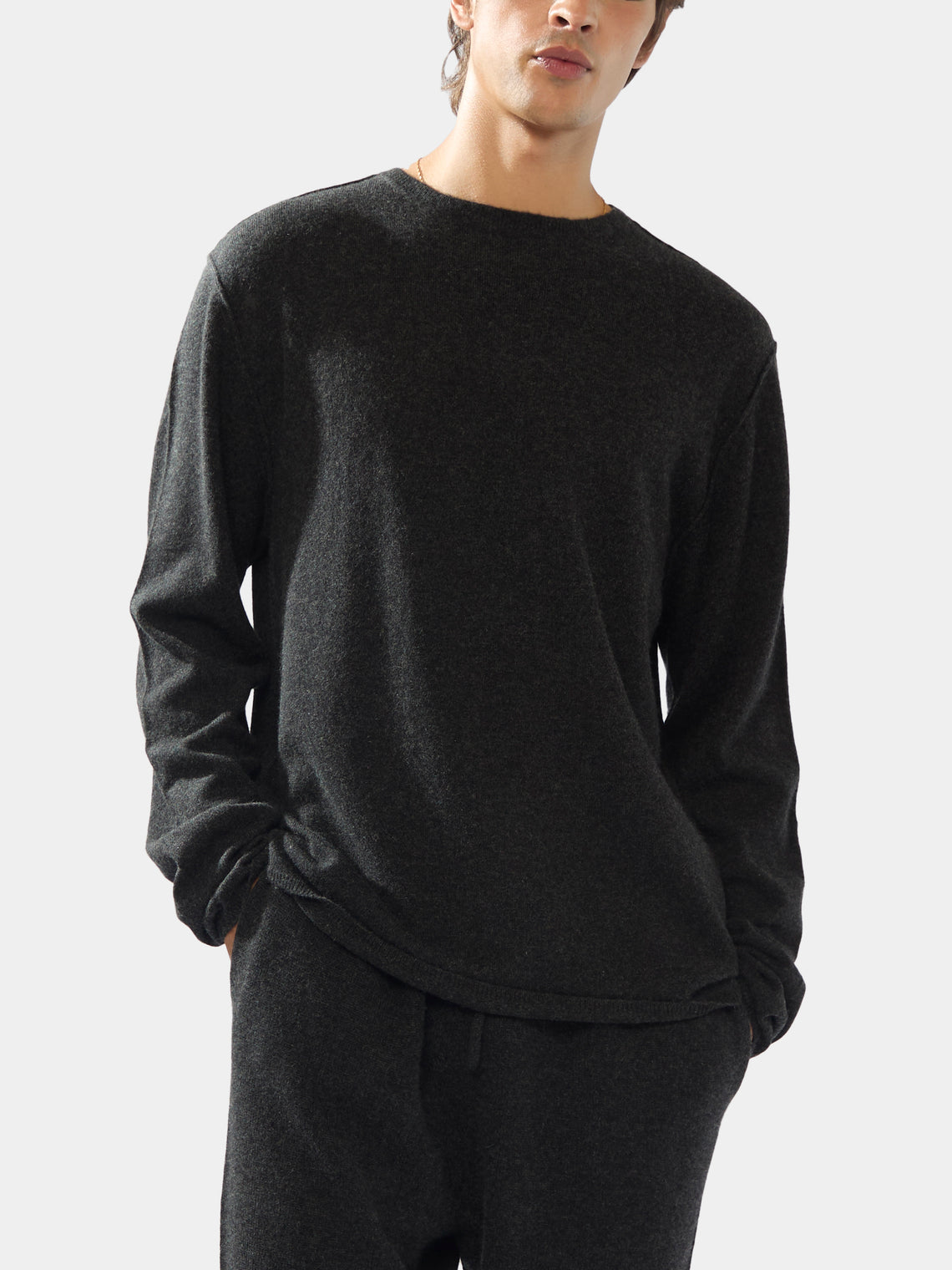 Men's Cashmere Crew-Neck Sweater