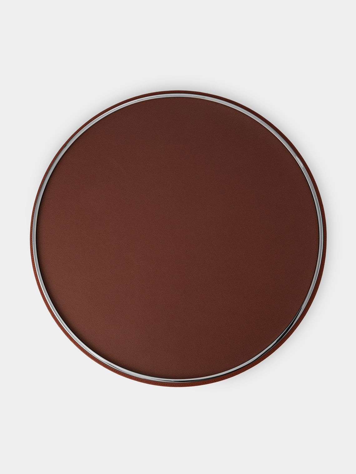 Giobagnara - Neptune Leather Lazy Susan - Brown - ABASK