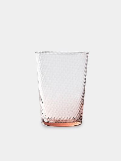 Mun Deluxe Brand Venezia - Torsé Hand-Blown Glass Highballs (Set of 6) - Pink - ABASK- 
