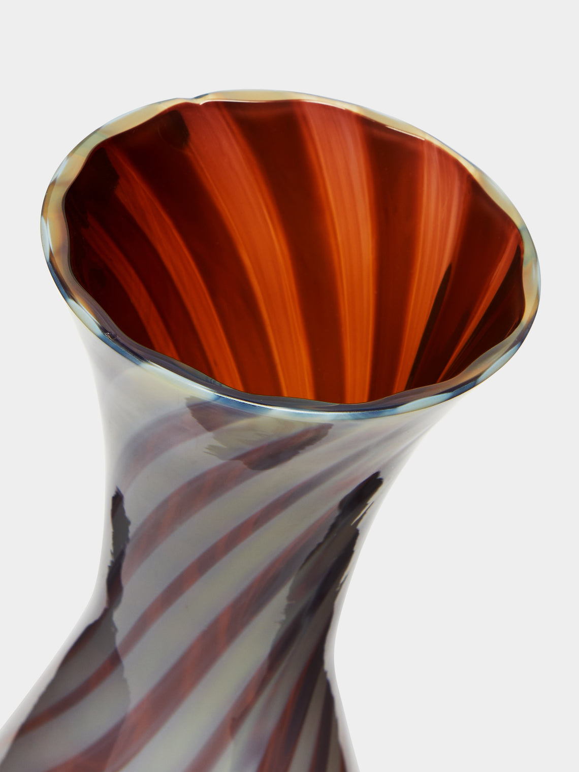 Antique and Vintage - Mid-Century Spiral Glass Bud Vase -  - ABASK