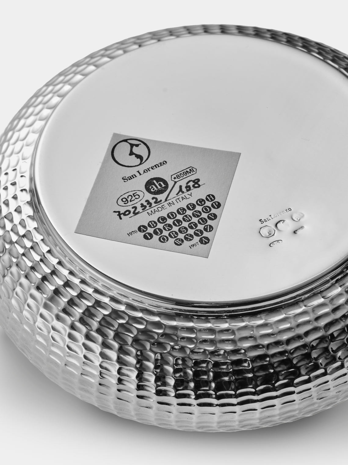 San Lorenzo - 1971 Franco Albini and Franca Helg Pannocchia Sterling Silver Saucer Bowl - Silver - ABASK