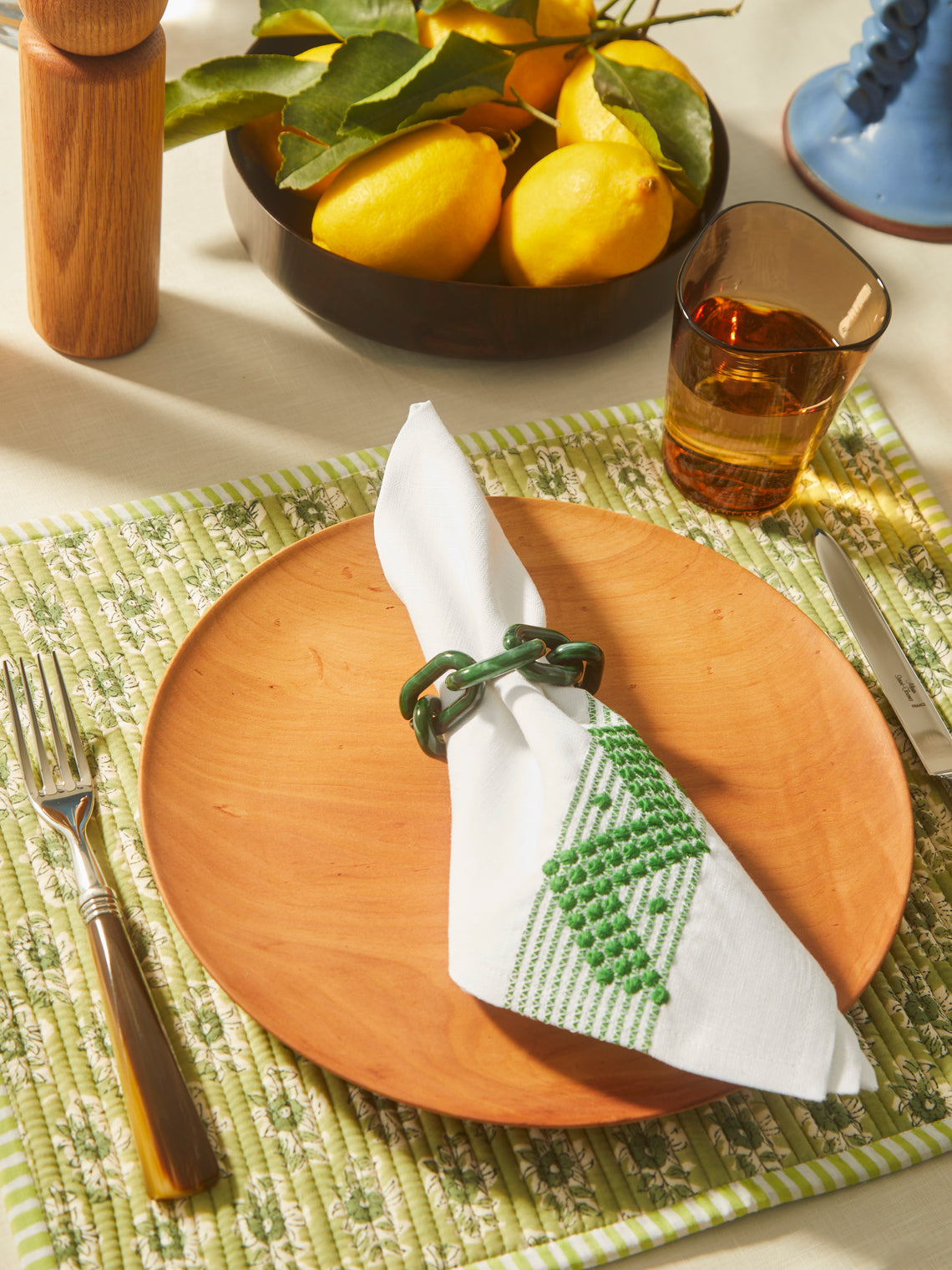 The Table Love - Chain Resin Napkin Rings (Set of 4) -  - ABASK
