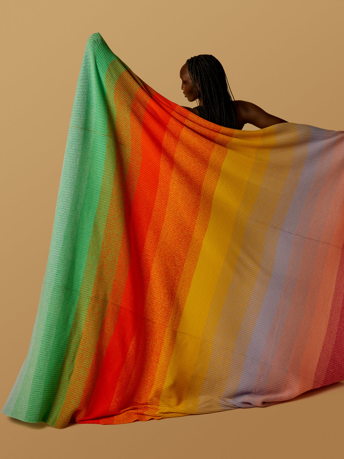 Morph Cashmere Striped Blanket (79in/2m)