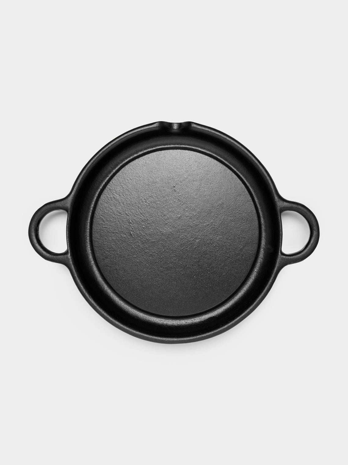 Antique and Vintage - Mid-Century Carl Auböck for Ostovics Culinar Cast Iron Medium Shallow Pan -  - ABASK