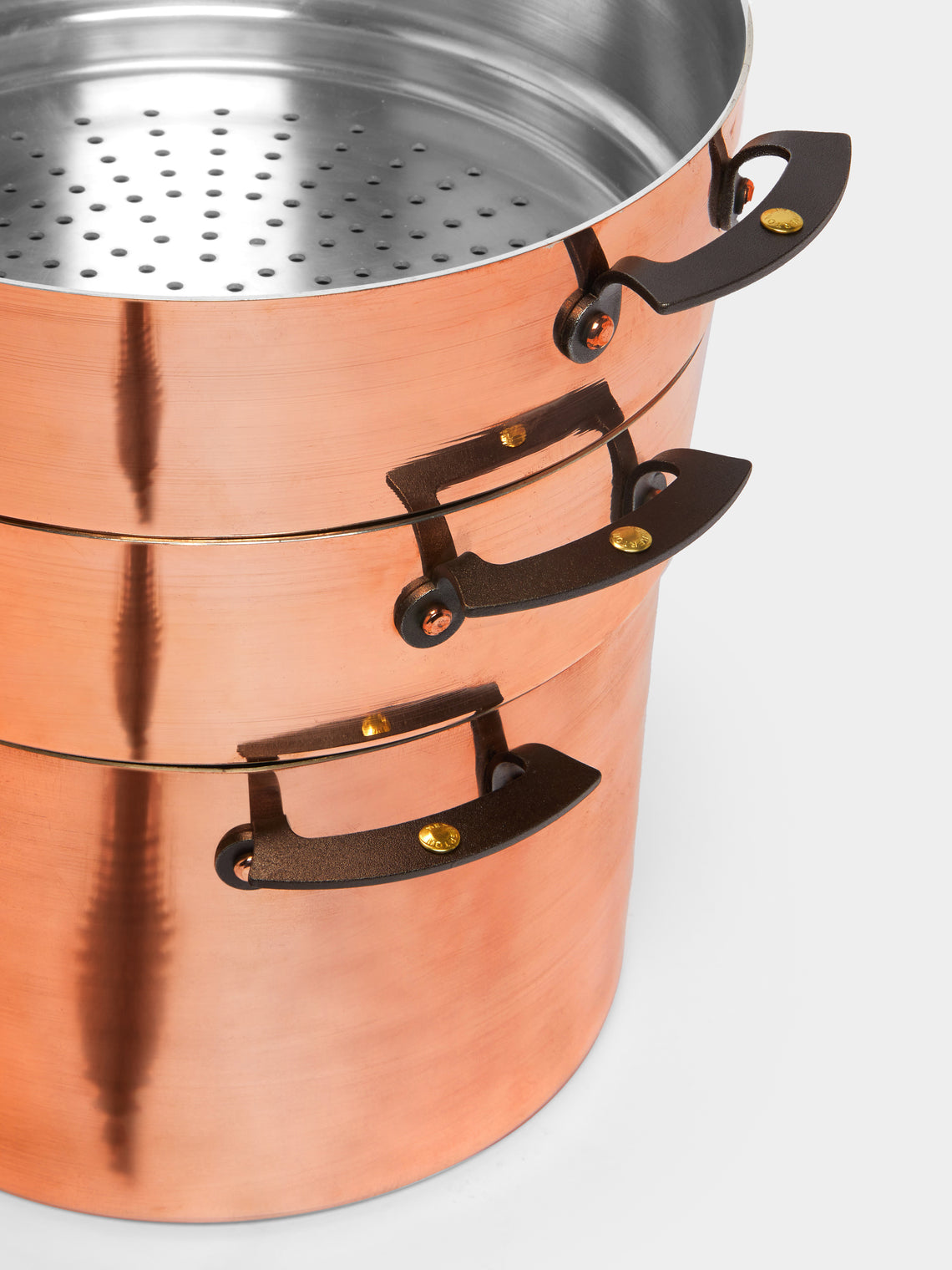 Netherton Foundry - Copper Stockpot and Steamer Baskets with Lid -  - ABASK
