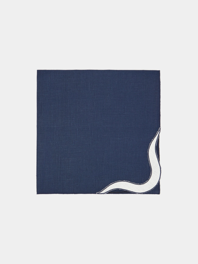 Los Encajeros - Zurbano Embroidered Linen Napkins (Set of 4) -  - ABASK - 