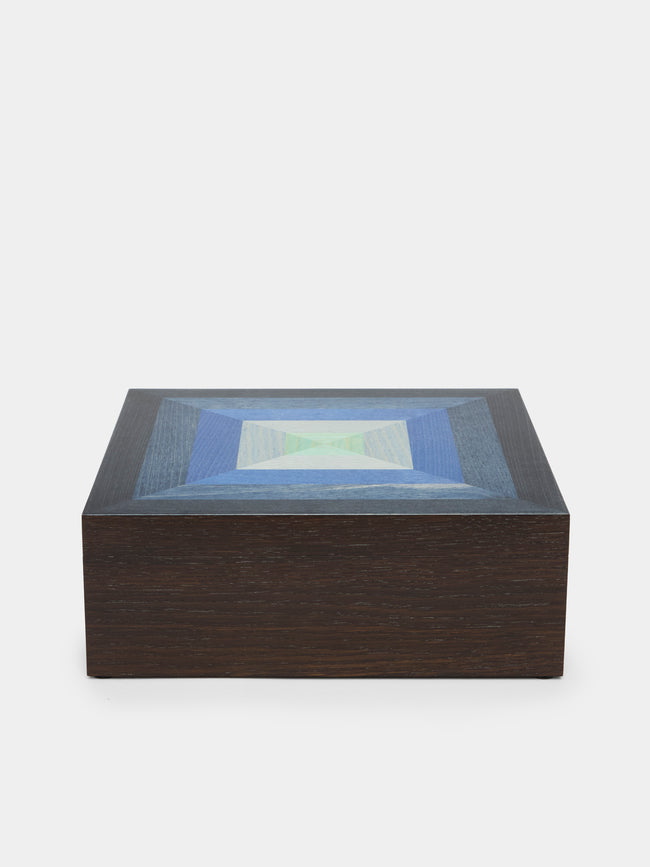 Kevin Stamper - Albers Wood Desk Box - Blue - ABASK - 