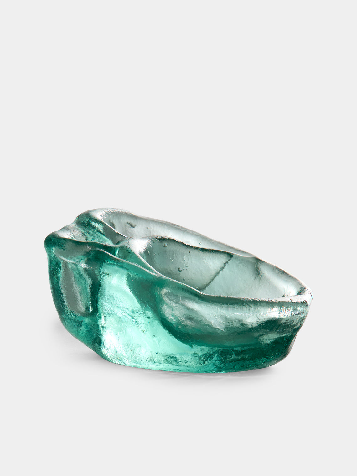 Antique and Vintage - 1930s Seguso Murano Glass Ashtray - Green - ABASK