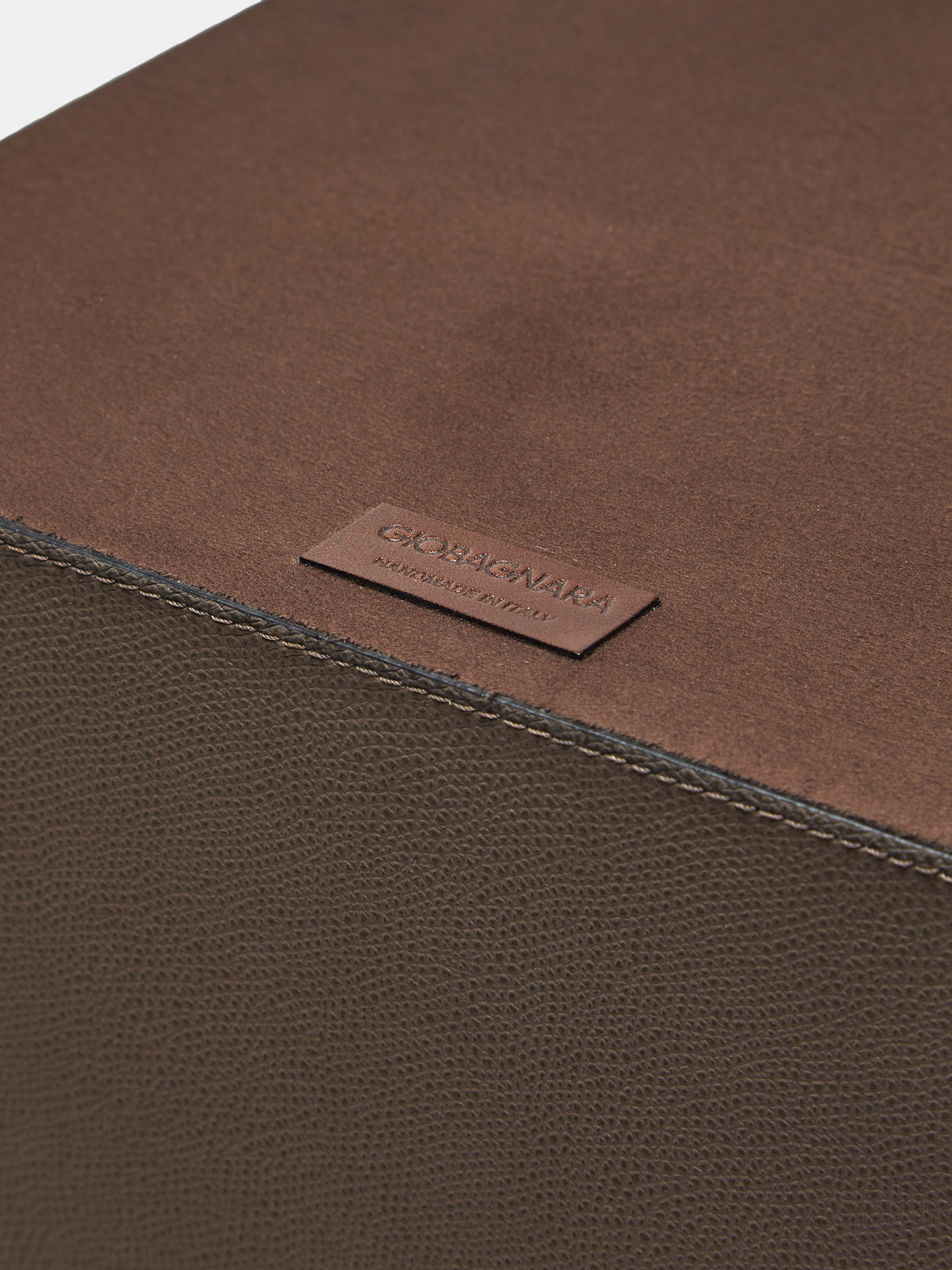 Giobagnara - Walter Leather Wastepaper Bin - Gray - ABASK