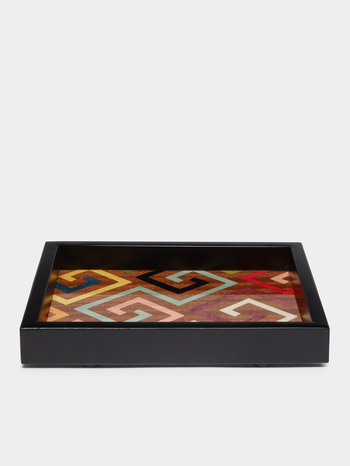 Biagio Barile - Labyrinth Wood Inlay Small Tray -  - ABASK