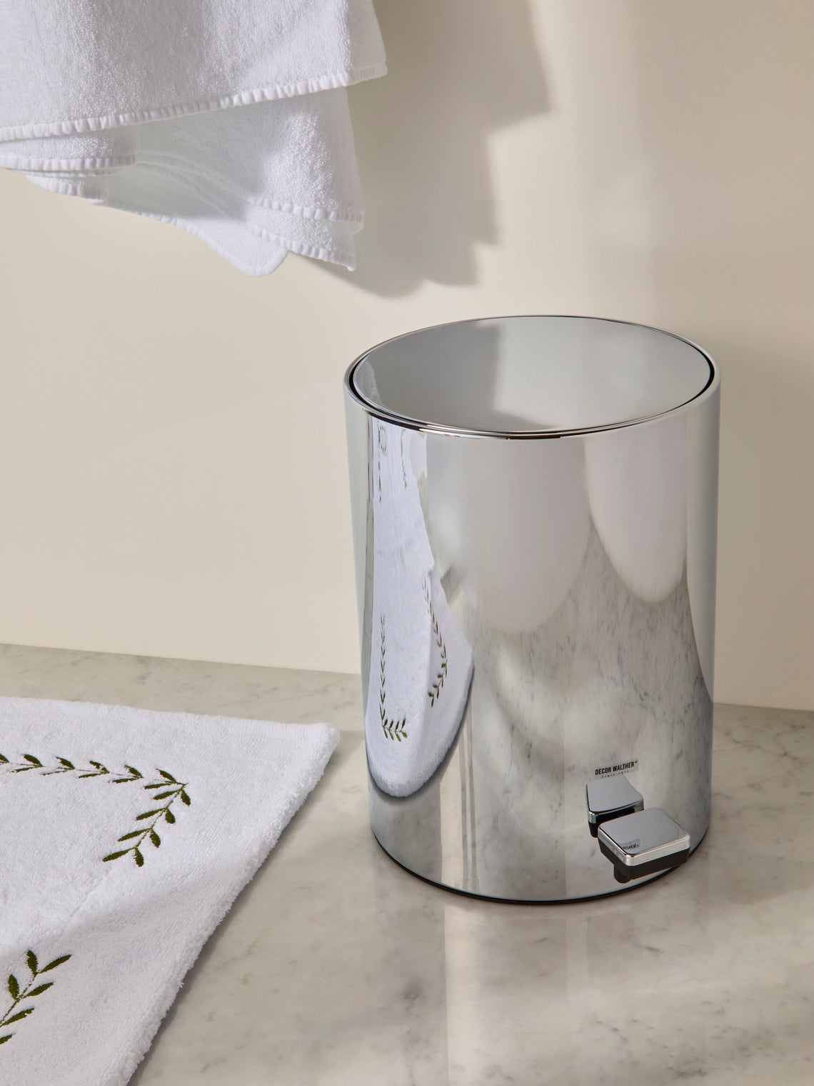 Decor Walther - Chrome Wastepaper Bin - Chrome - ABASK