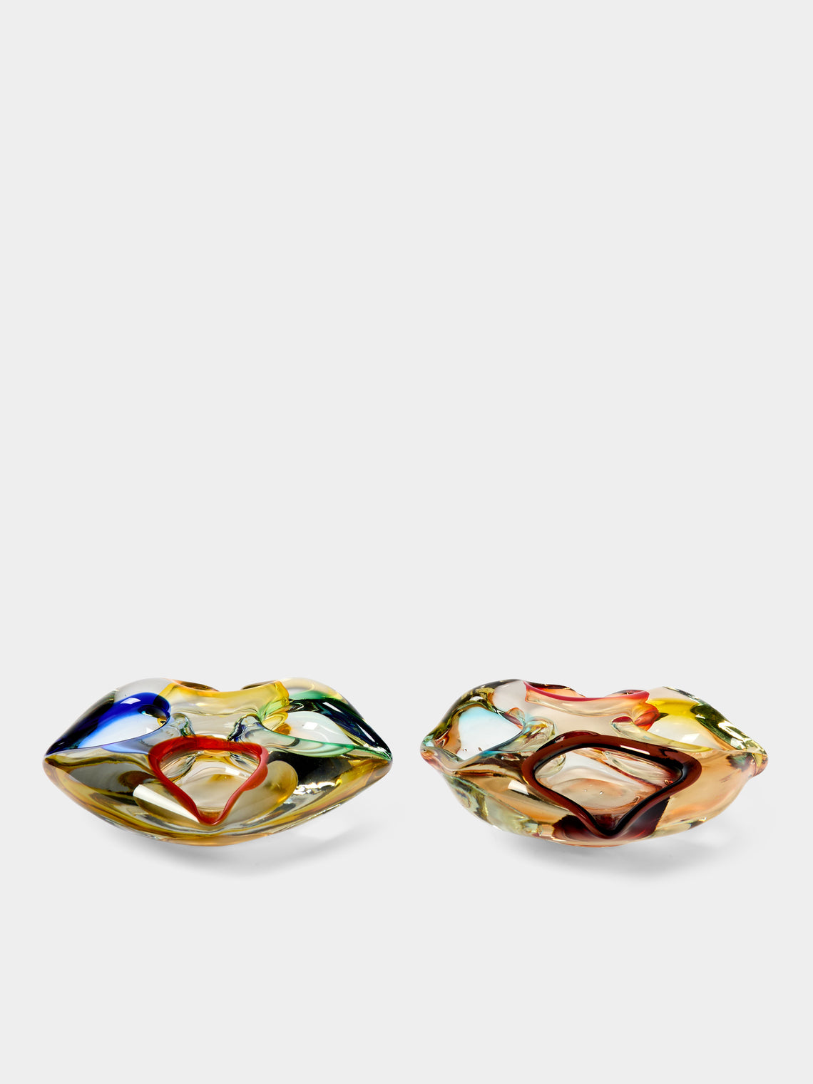 Antique and Vintage - Mid-Century Crystal Ashtrays (Set of 2) - Multiple - ABASK - 