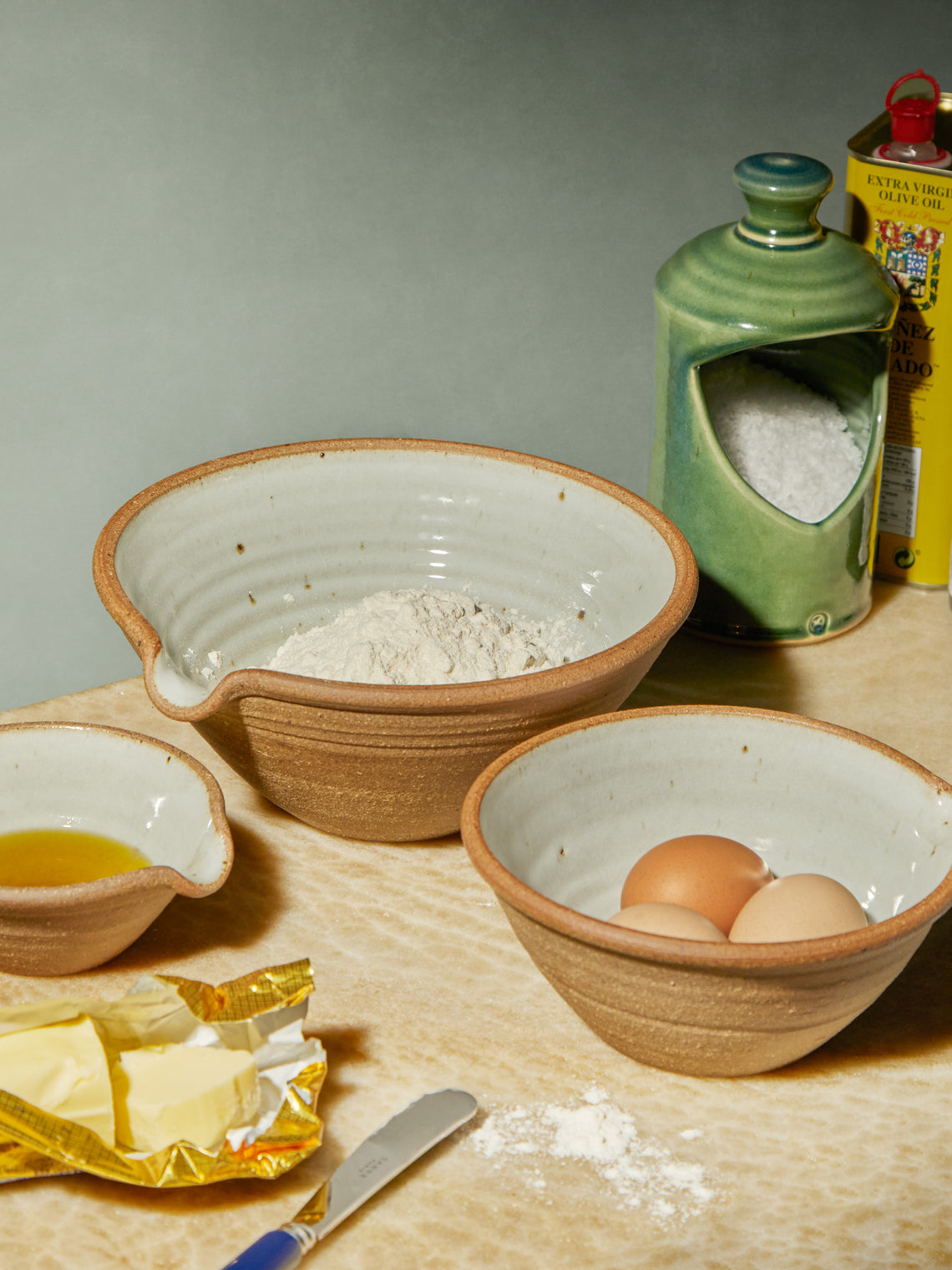 The Leach Pottery - Ceramic Mixing Bowls (Set of 3) -  - ABASK