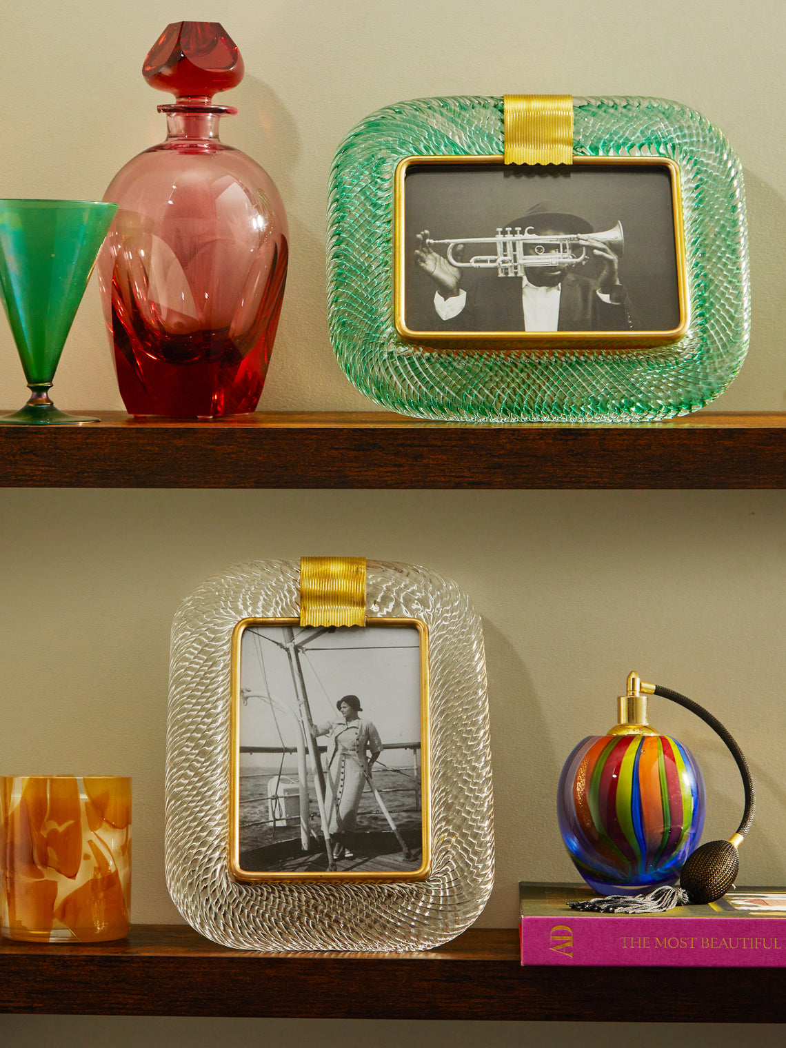 Antique and Vintage - Mid-Century Murano Glass Photo Frame -  - ABASK