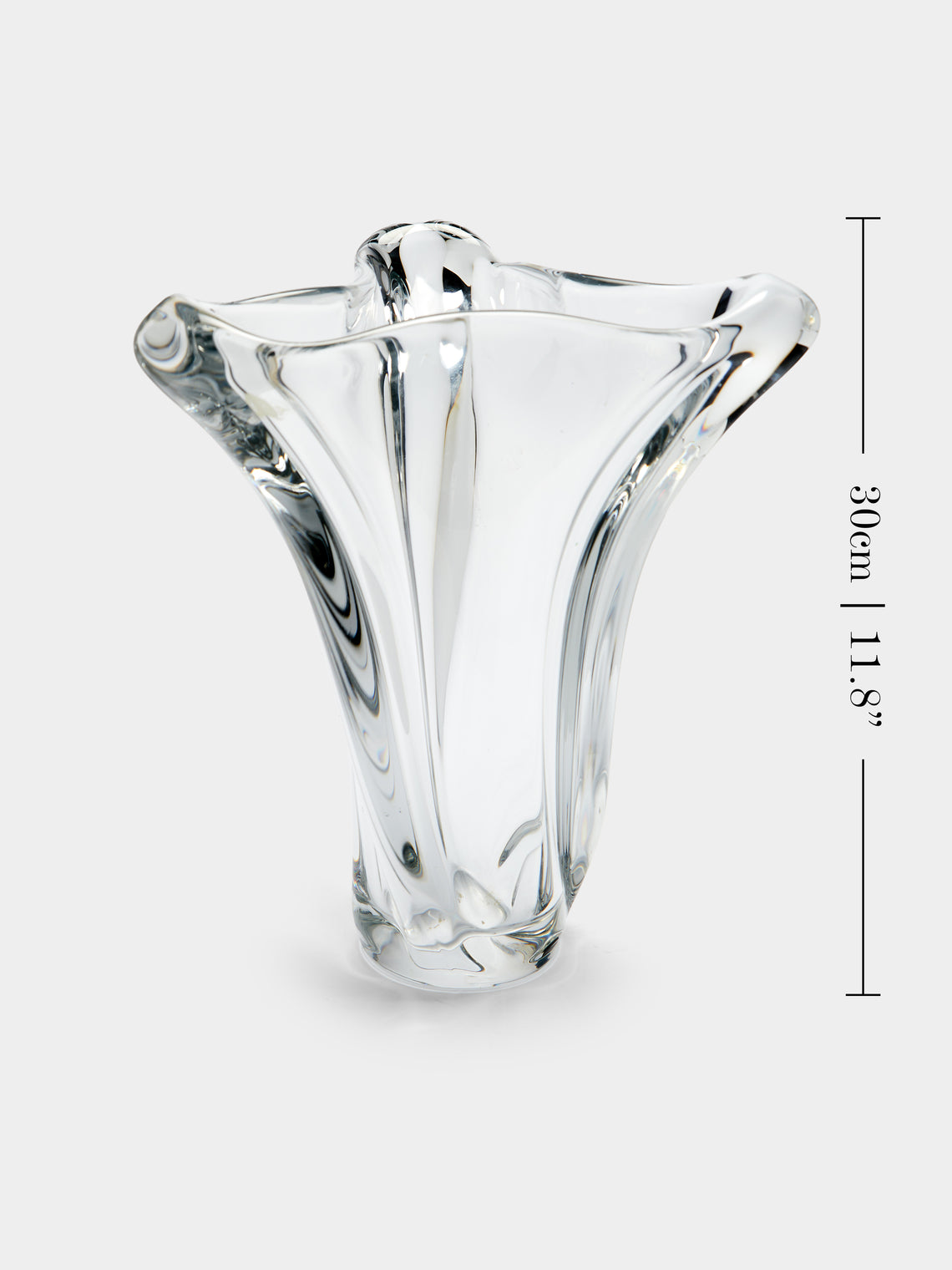 Antique and Vintage - 1950s Schneider Crystal Vase -  - ABASK