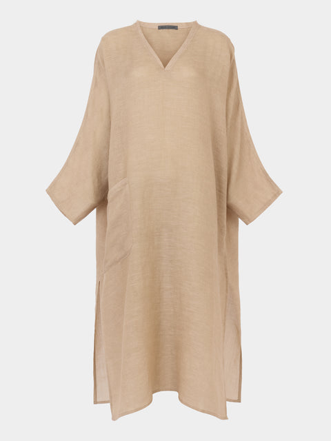 Denis Colomb - Cashmere and Linen Tunic Dress | Size: S -  - ABASK - 