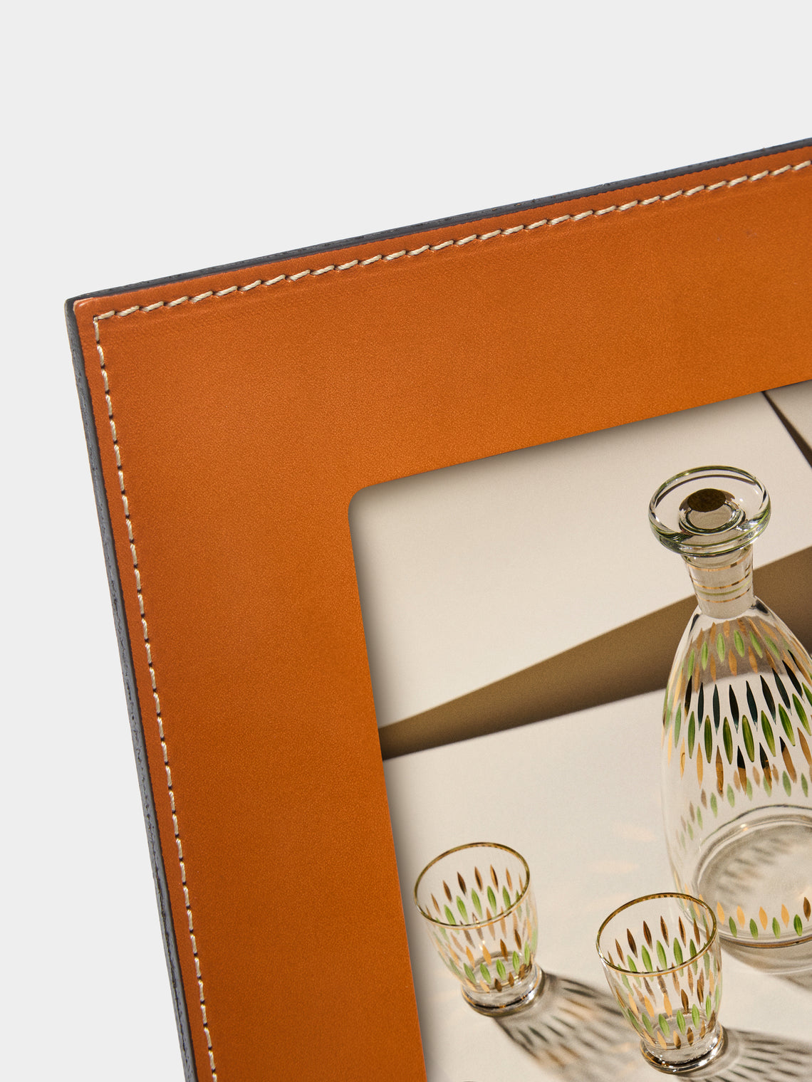 Oscar Maschera - Punti Leather Photo Frame -  - ABASK