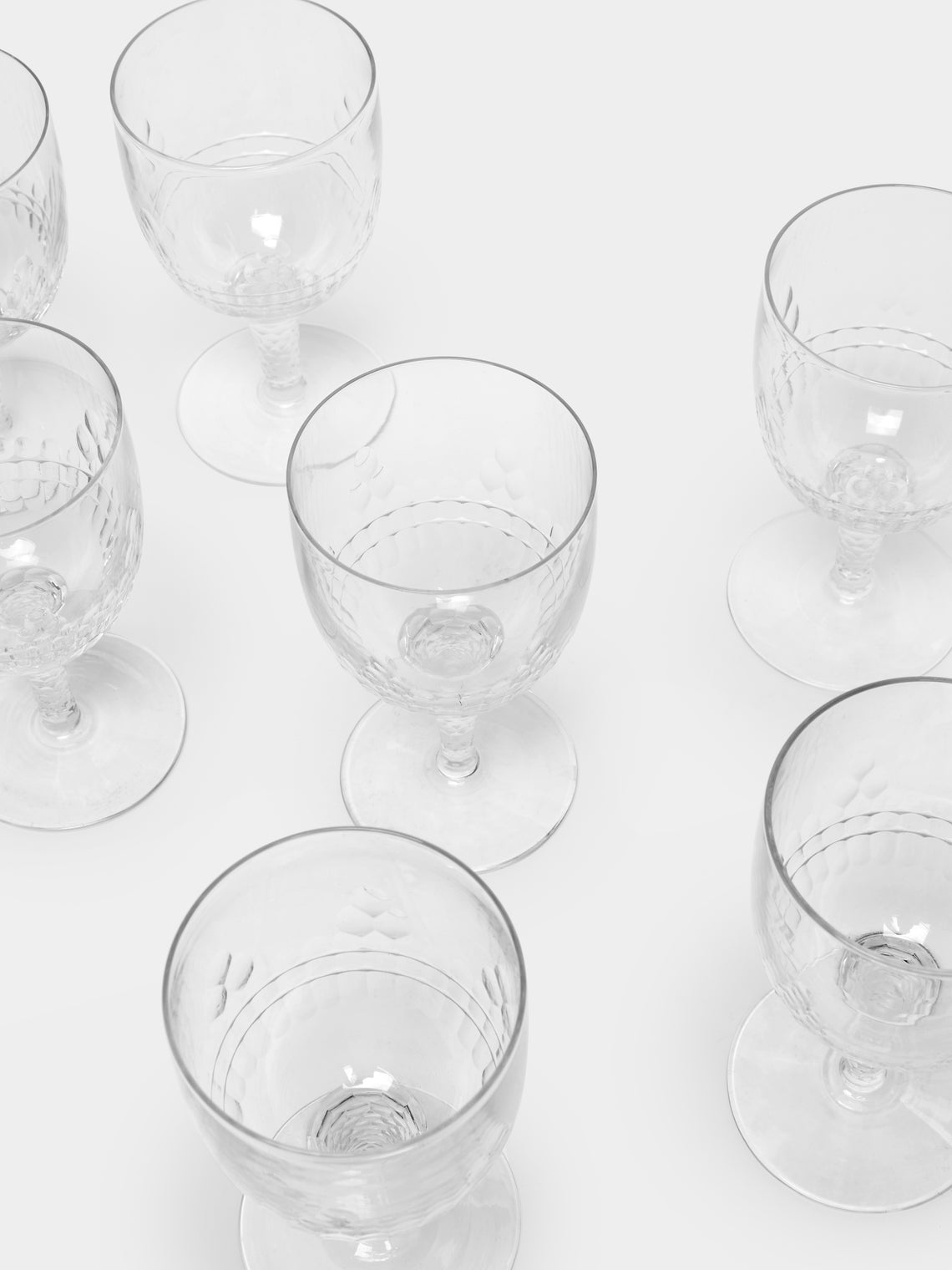 Antique and Vintage - 1920s Baccarat Crystal Wine and Liqueur Glasses (Set of 16) -  - ABASK