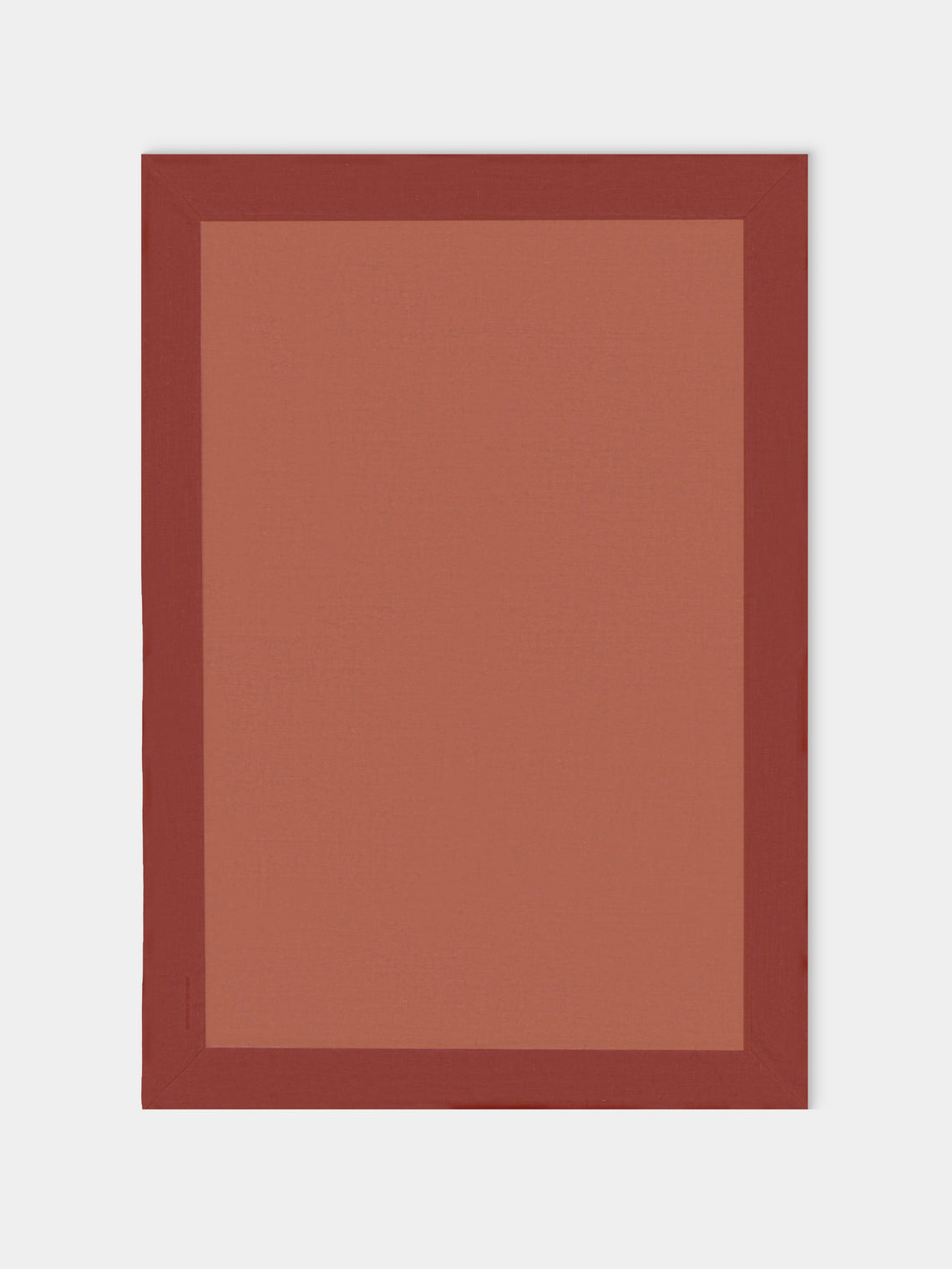 Borgo delle Tovaglie - Bauhaus Linen Large Rectangular Tablecloth - Orange - ABASK